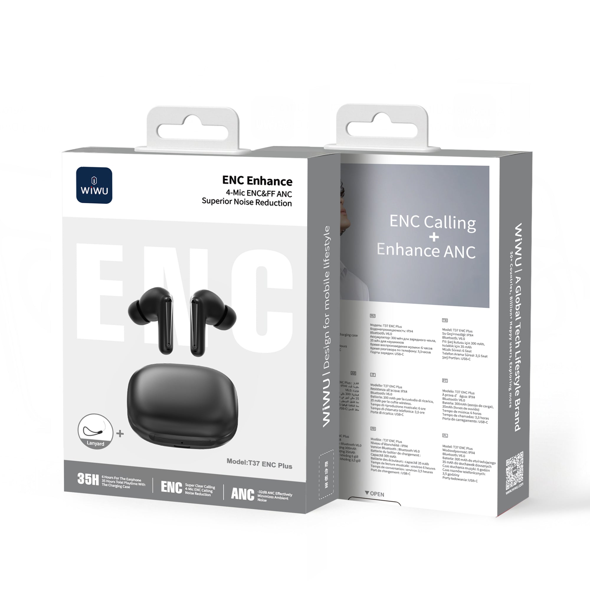 WiWU T37 ENC Plus True Wireless Earbuds