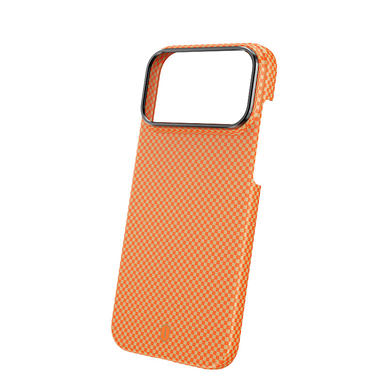WiWU DCC-208 ARAMID ARMOR Magnetic Case 600D Aramid Fiber Slim Protective Kickstand Cover Anti-Fingerprint for IP17 Series Black Gold Red