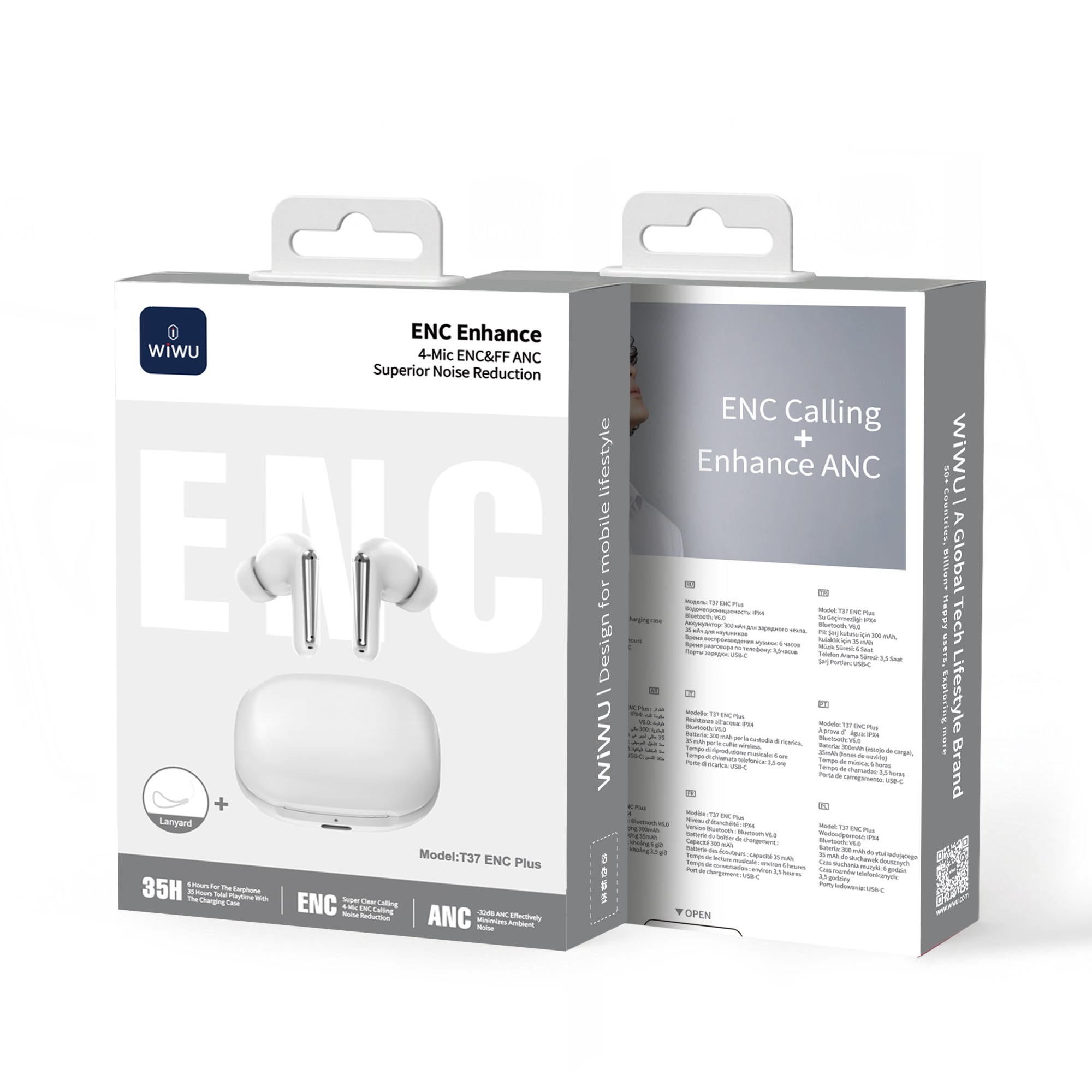 WiWU T37 ENC Plus True Wireless Earbuds
