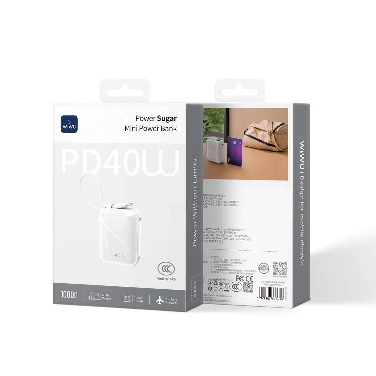 WiWU 01BPD 40W Mini Power Bank