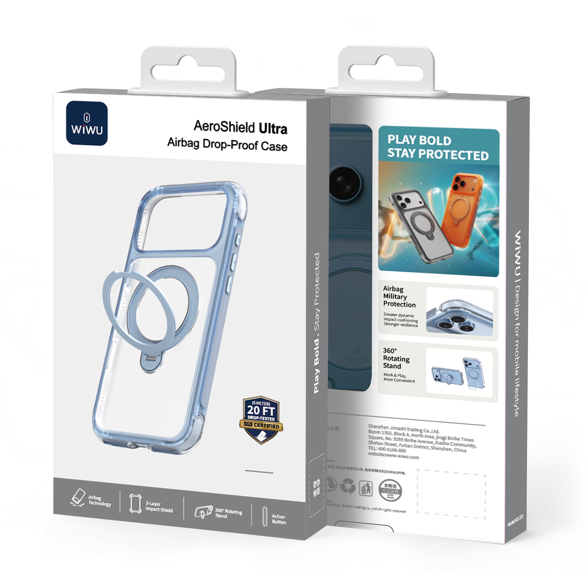 WiWU AS-203 AeroShield Ultra Airbag Anti-Drop MagSafe Phone Case