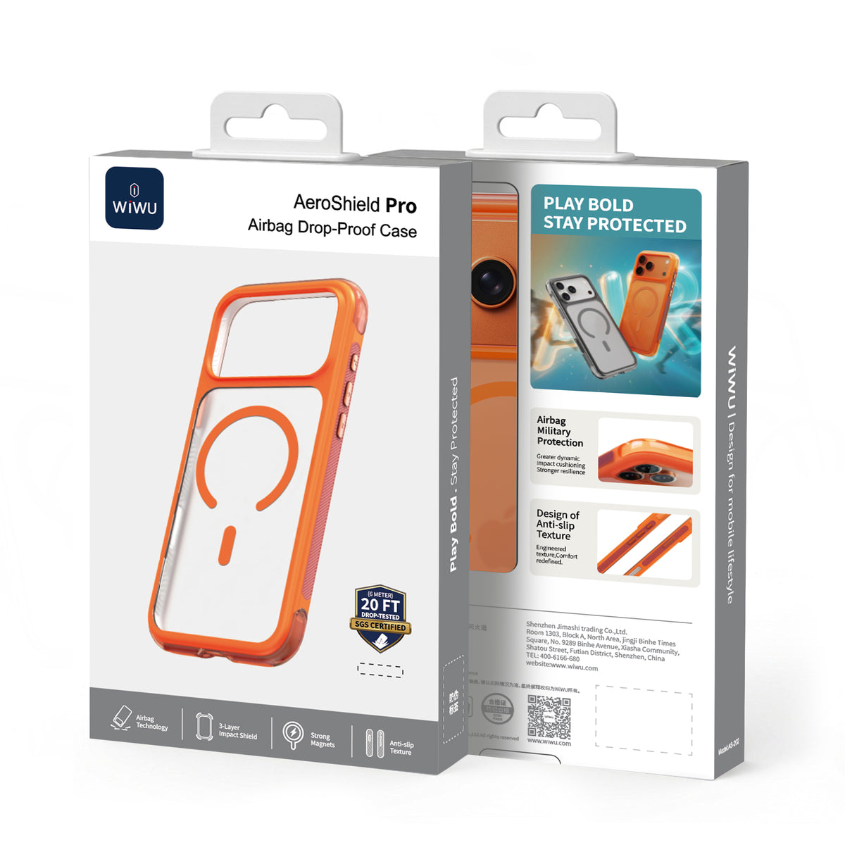WiWU AS-202 AeroShield Pro Airbag Anti-Drop MagSafe Phone Case
