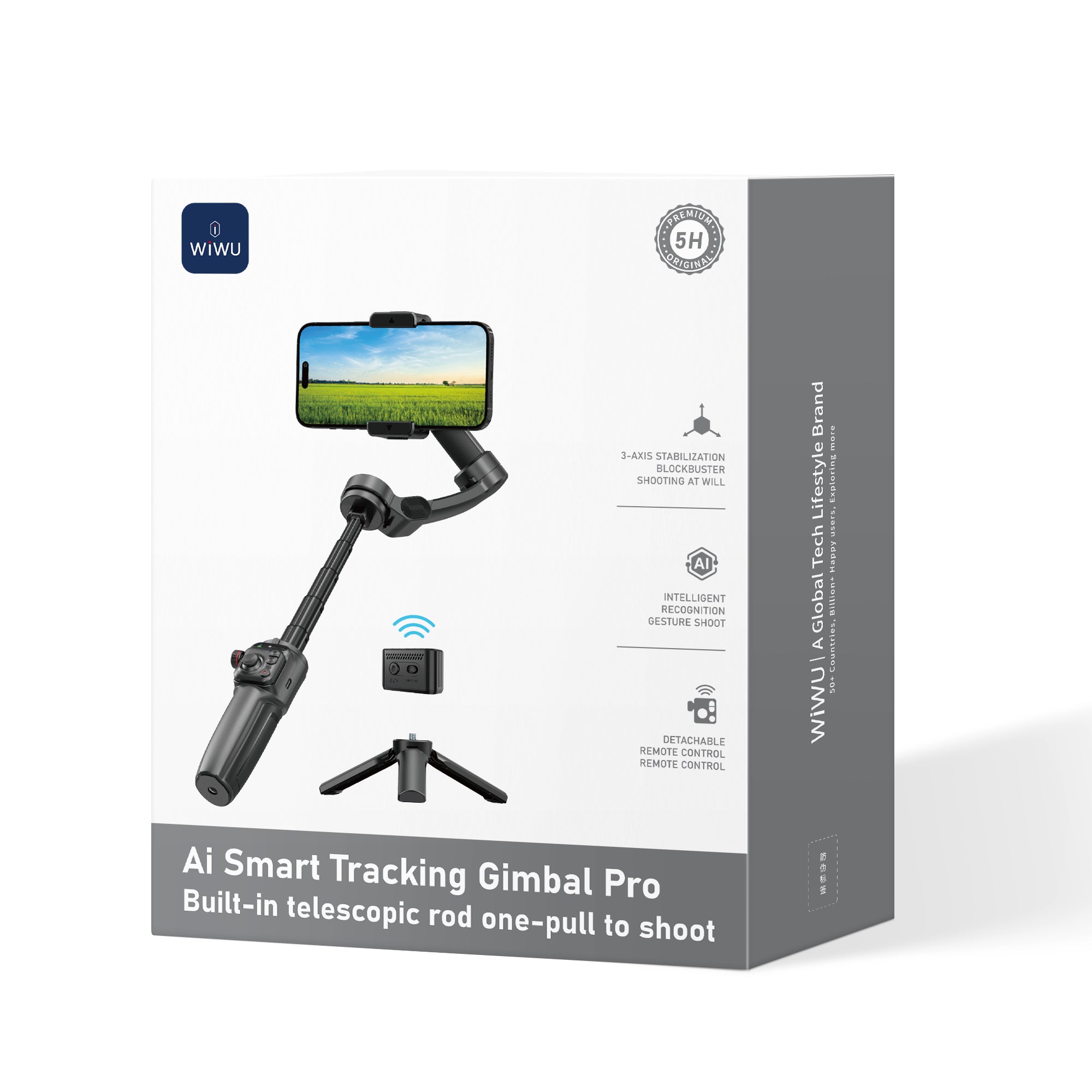WiWU AI-Smart Live broadcast tripod selfie stick Wi-SE016