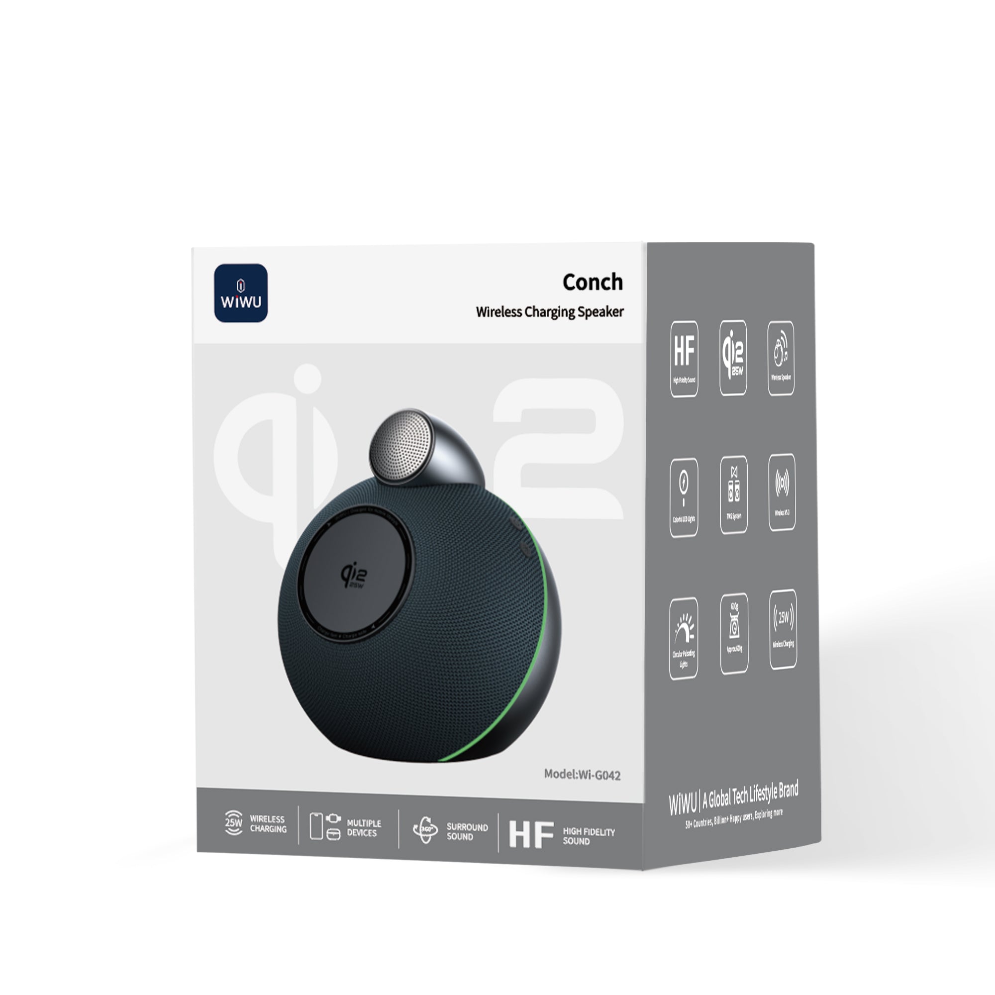 WiWU Conch Wireless Charger Speaker Wi-G042