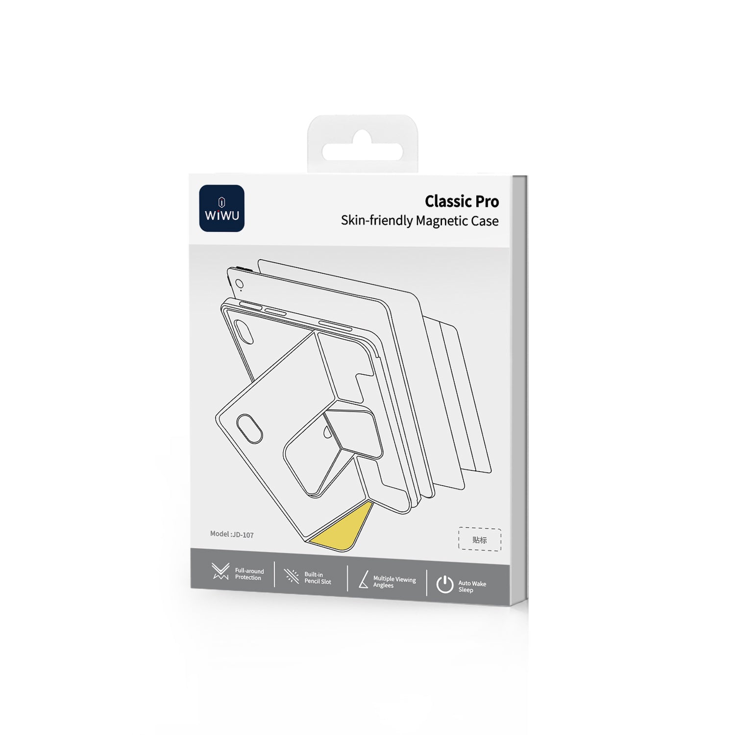 WiWU JD-107 Magnetic iPad Case Slim Protective Cover with Multi-Angle Foldable Stand