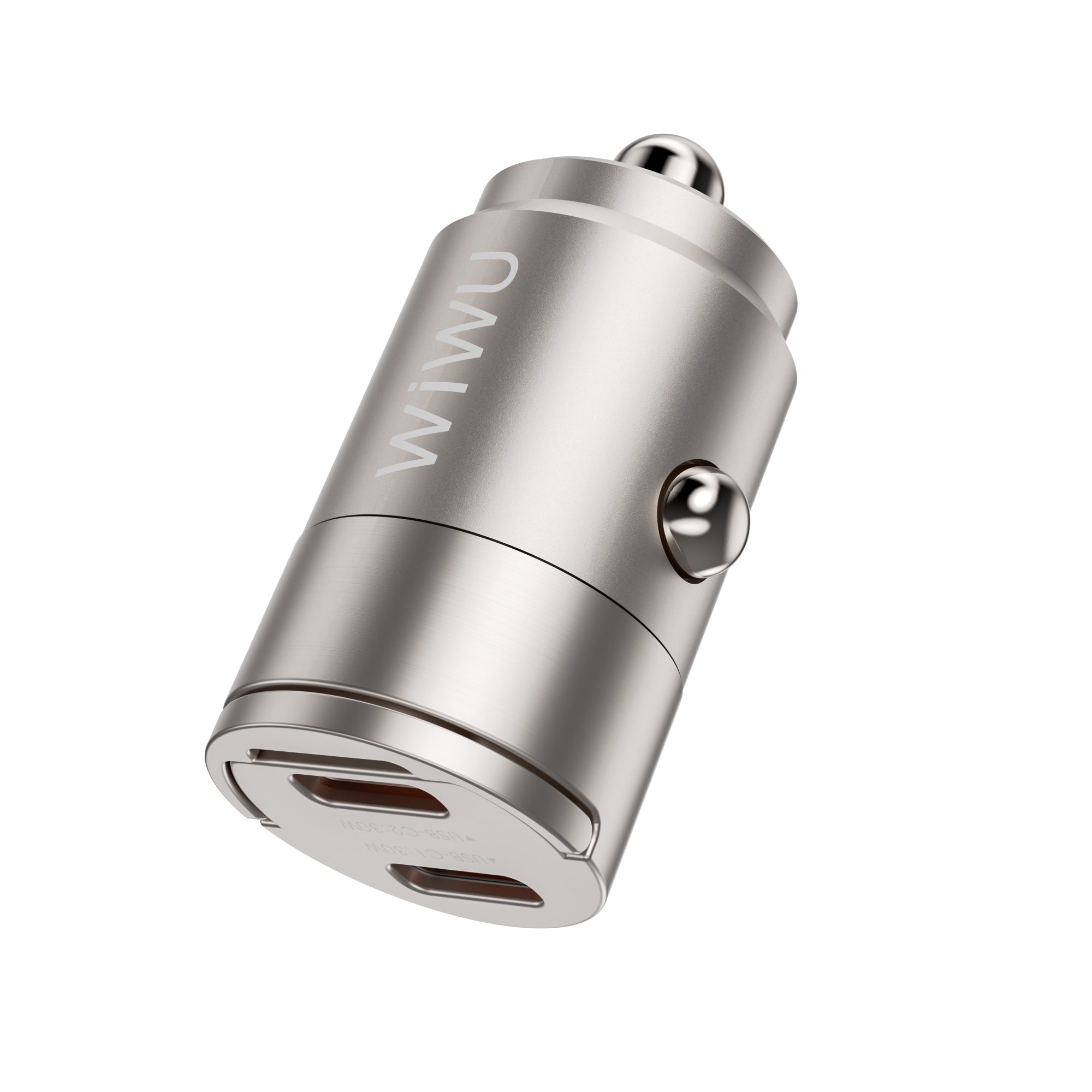WiWU Nano Series 30W Fast Car Charger Wi-QC029 USB-C+USB-C