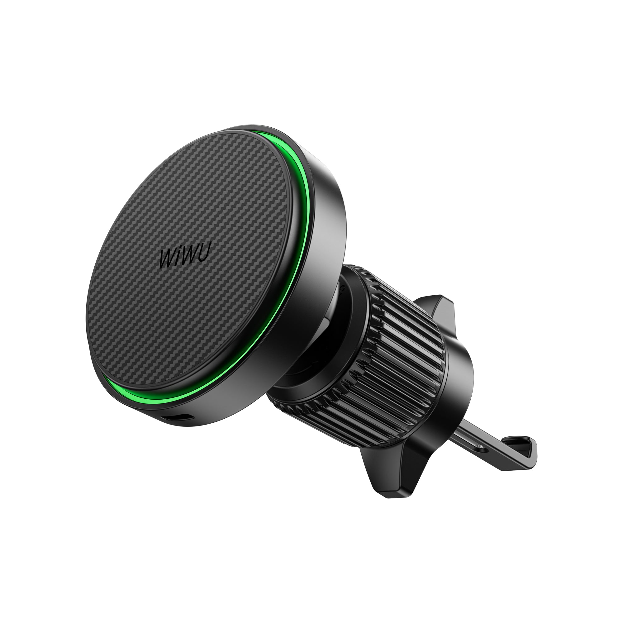WiWU CH-325 15W Qi2.0 Magnetic Car Wireless Charger 360° Rotating Air‑Vent Mount Fast Charging