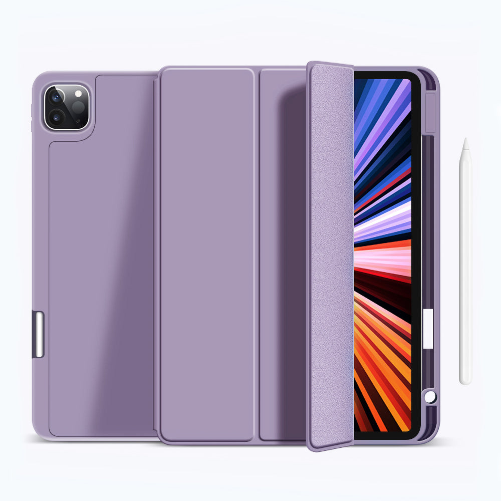 WiWU Multi-color Skin Feeling Shockproof Protective Case with Pencil Holder for iPad 10.2 & 10.5 & 10.9 & 12.9 inch