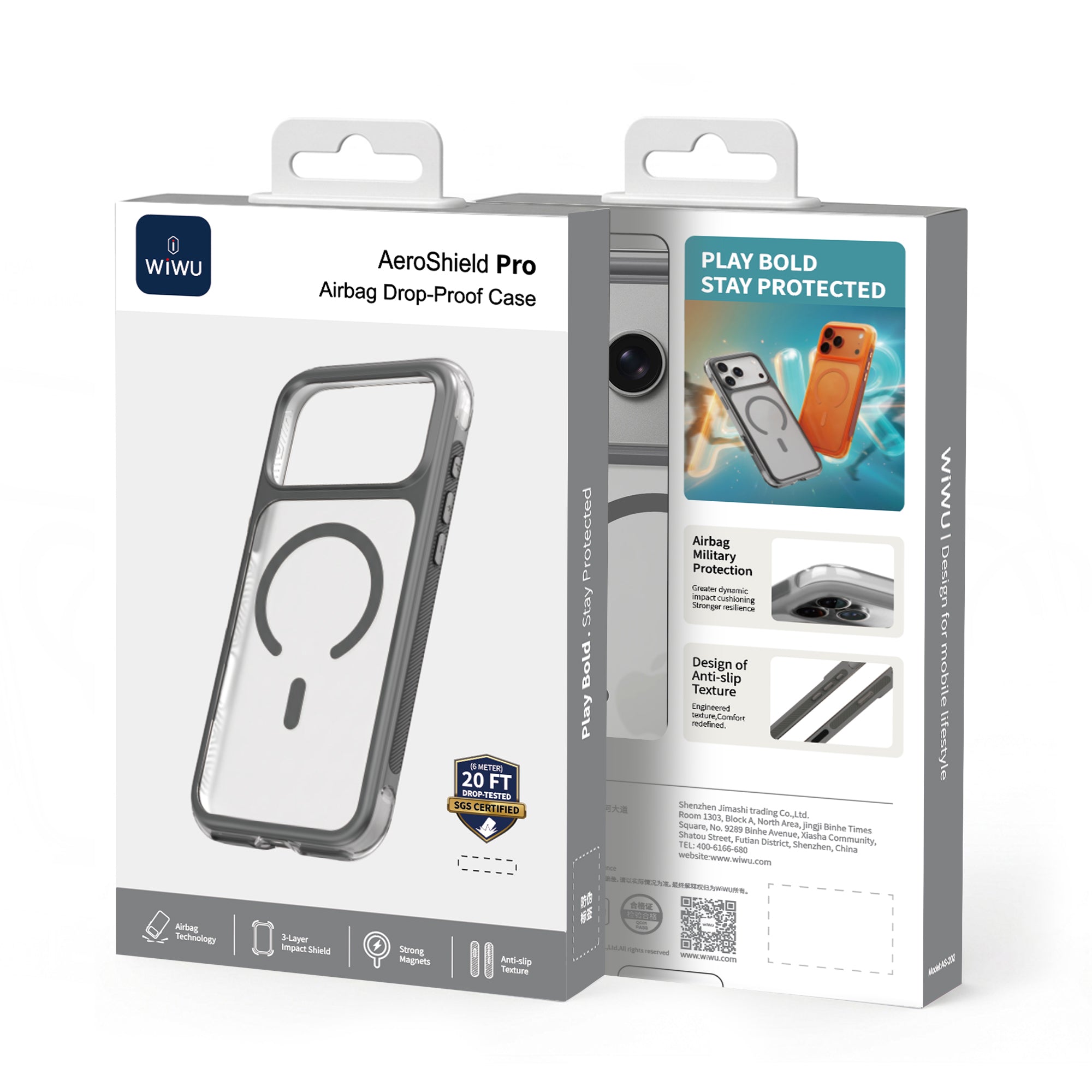 WiWU AS-202 AeroShield Pro Airbag Anti-Drop MagSafe Phone Case