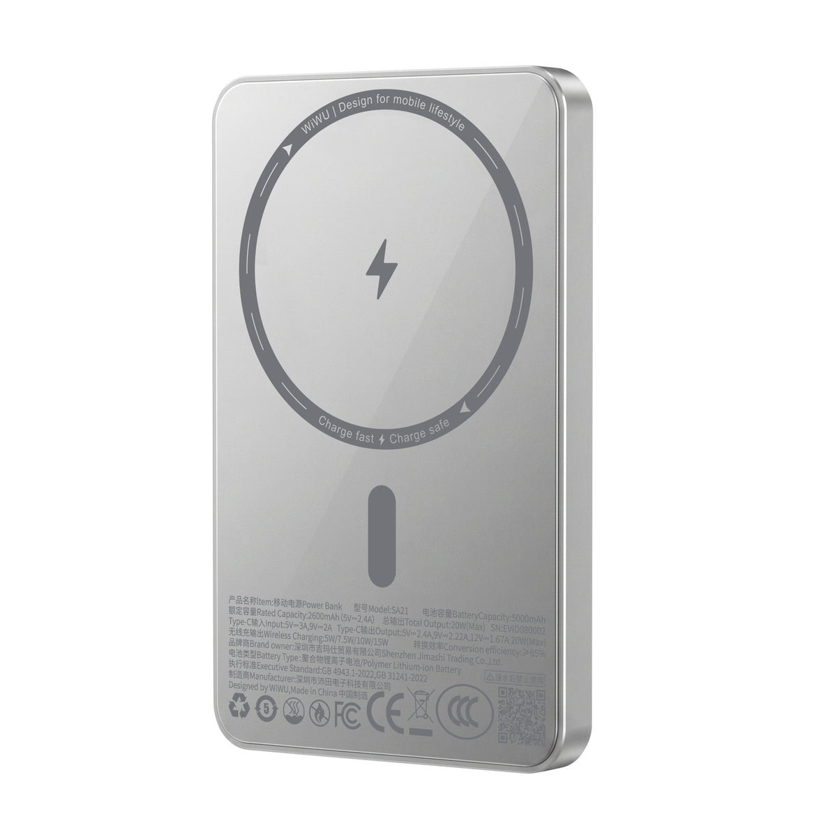 WiWU SA21 Mag Kada 5000mAh Magnetic Power Bank