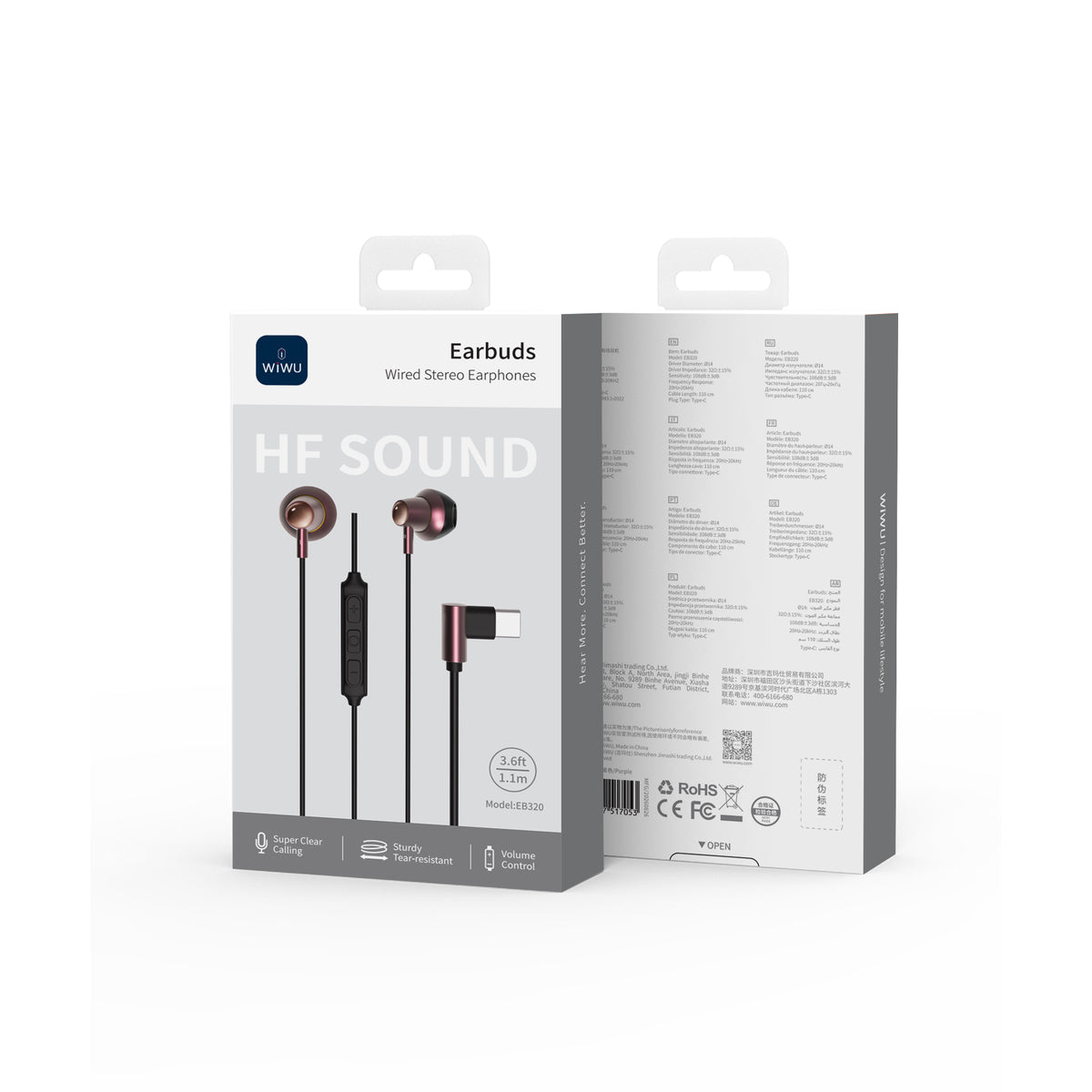 WiWU EB320 Type-C Wired Earphones