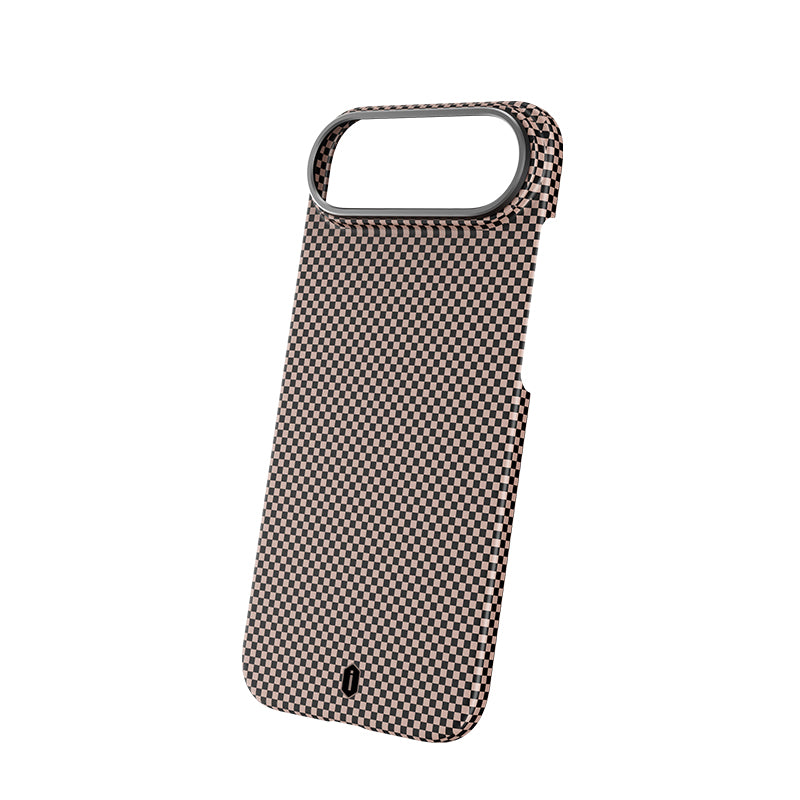 WiWU DCC-208 ARAMID ARMOR Magnetic Case 600D Aramid Fiber Slim Protective Kickstand Cover Anti-Fingerprint for IP17 Series Black Gold Red