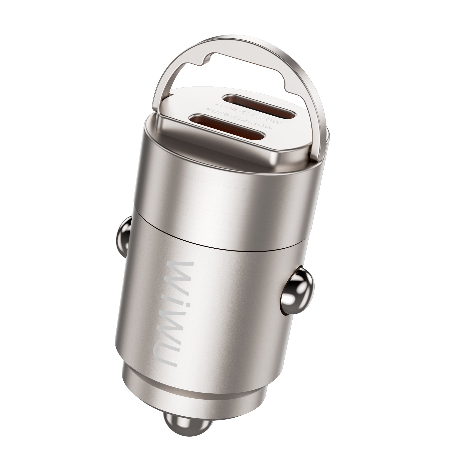 WiWU Nano Series 30W Fast Car Charger Wi-QC029 USB-C+USB-C