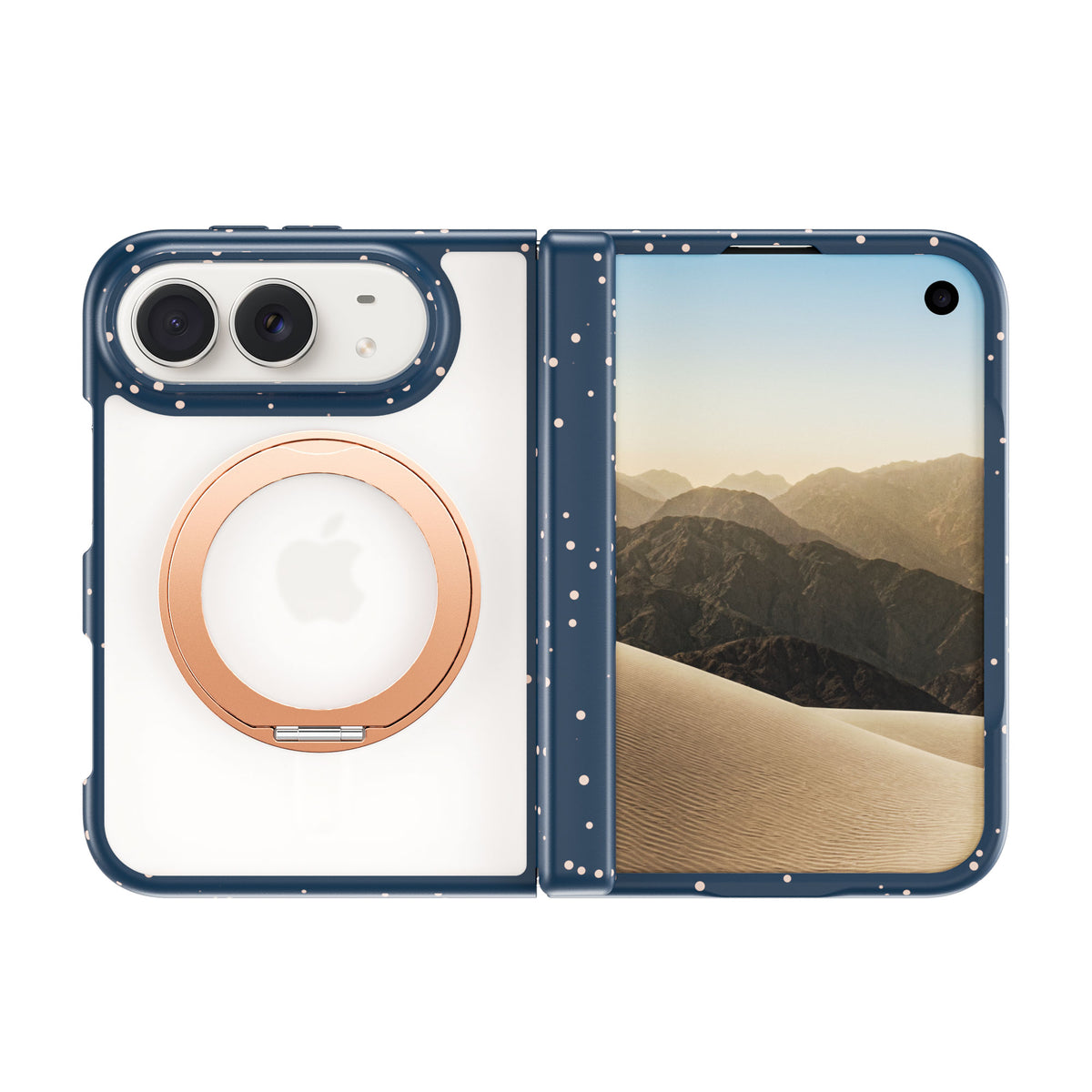 WiWU AA-203 AeroArmor Ultra Matte Anti-Dirt Magnetic Case with 360° Rotating Stand for iP Duo