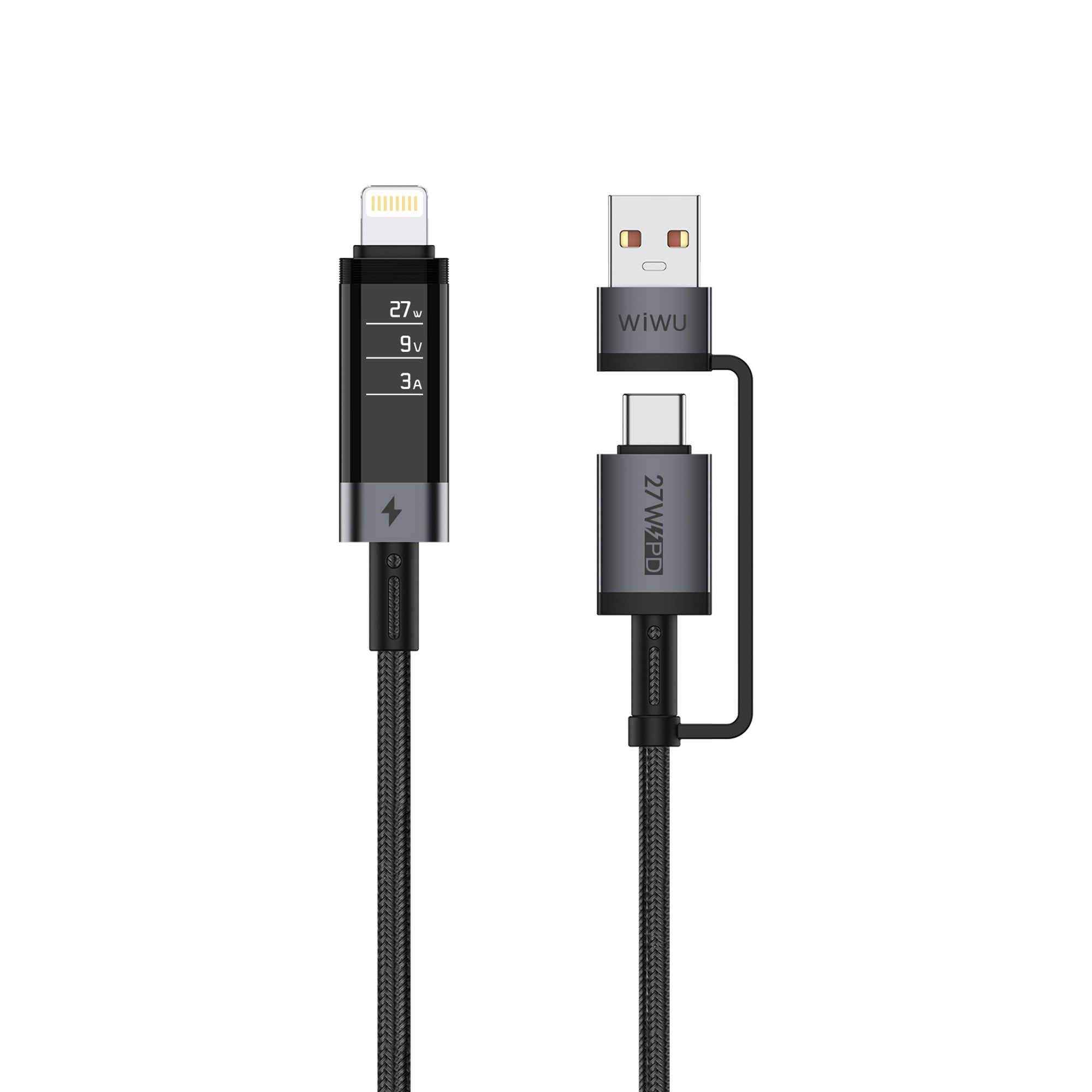 WiWU USB-A+C to Lightning Cable Wi-C110