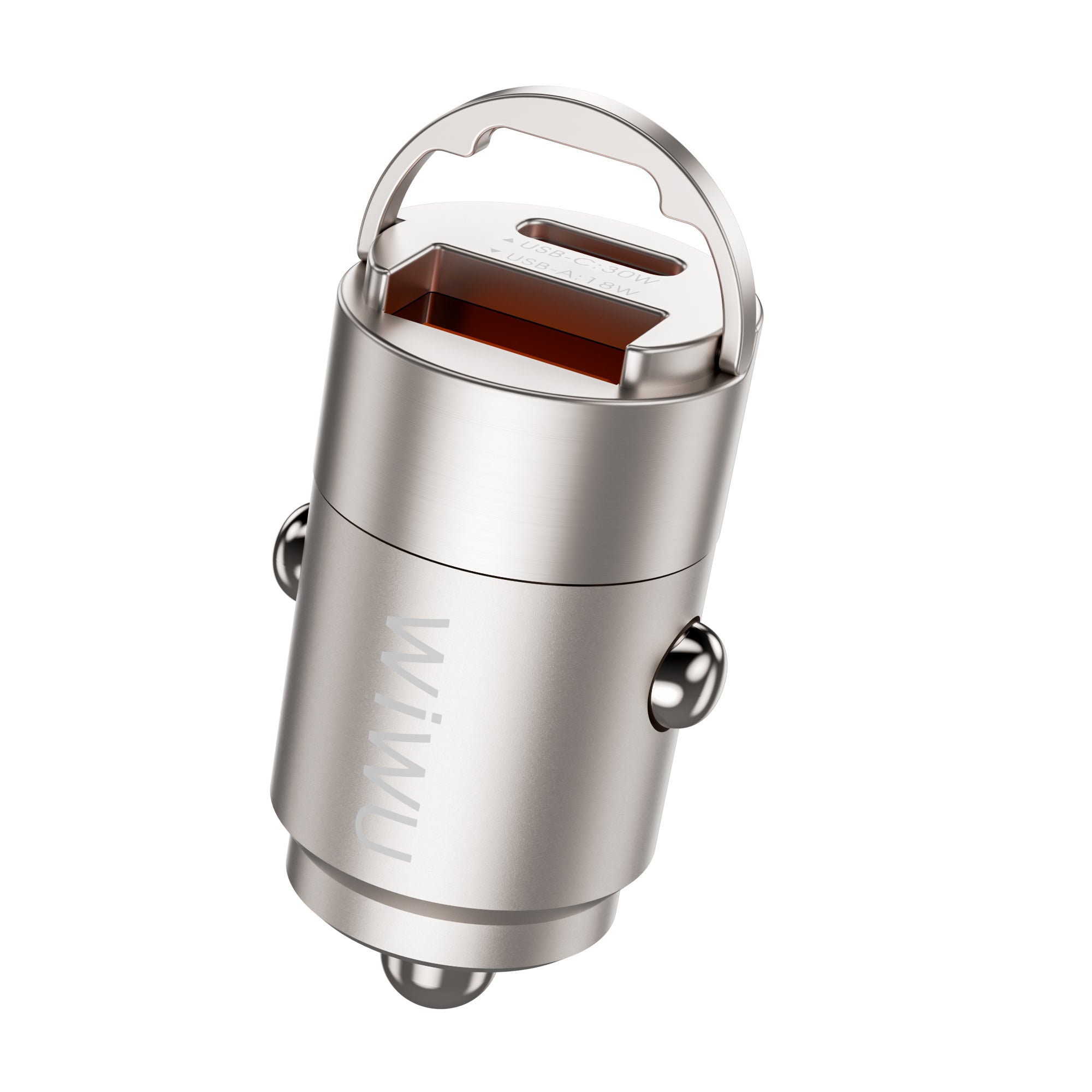 WiWU Nano Series 30W Fast Car Charger Wi-QC028 USC-A+USB-C