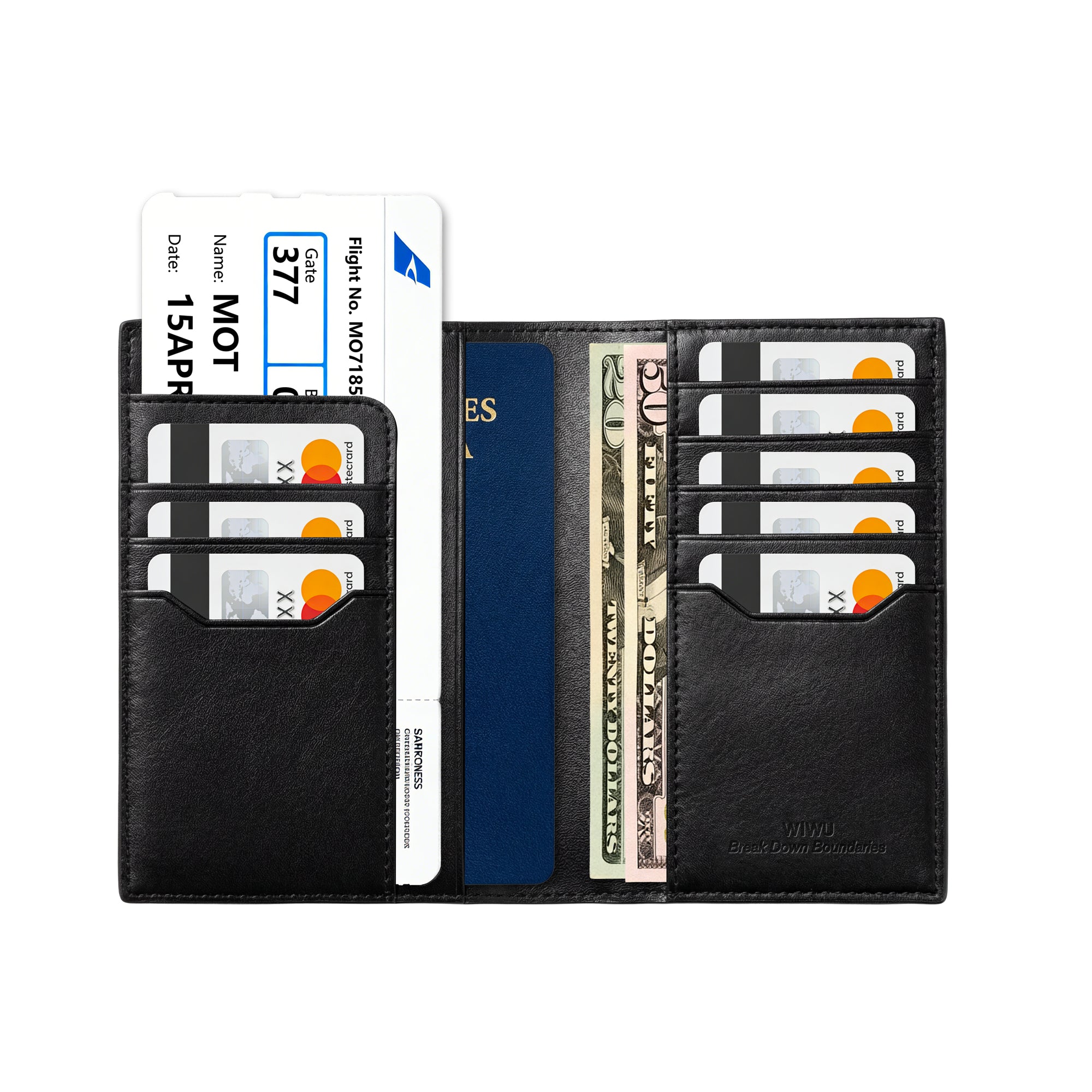 WiWU Royal Passport Wallet FM RFID Travel Wallet with Find My Card Slot