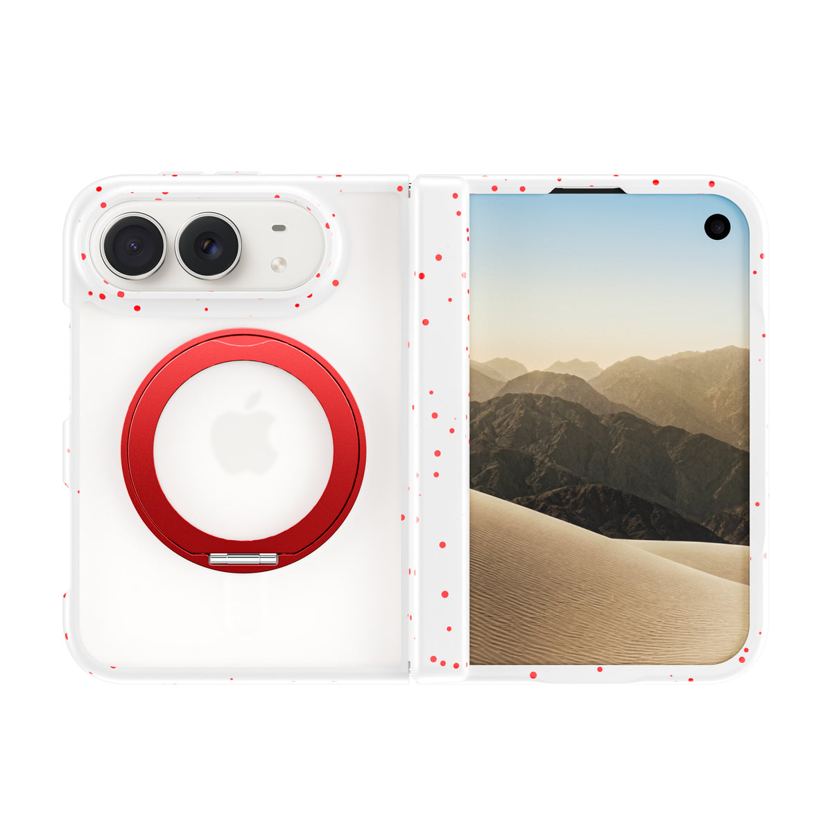 WiWU AA-203 AeroArmor Ultra Matte Anti-Dirt Magnetic Case with 360° Rotating Stand for iP Duo