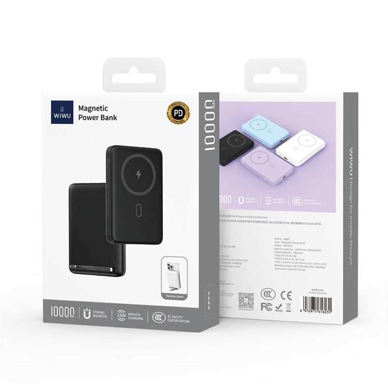 WiWU Wi-P043 PD20W Magnetic Power Bank with Stand