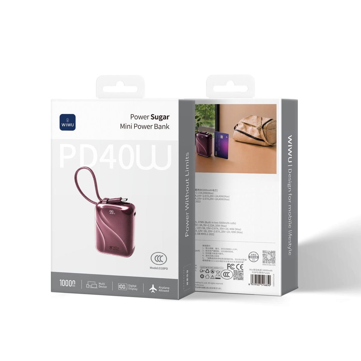 WiWU 01BPD 40W Mini Power Bank