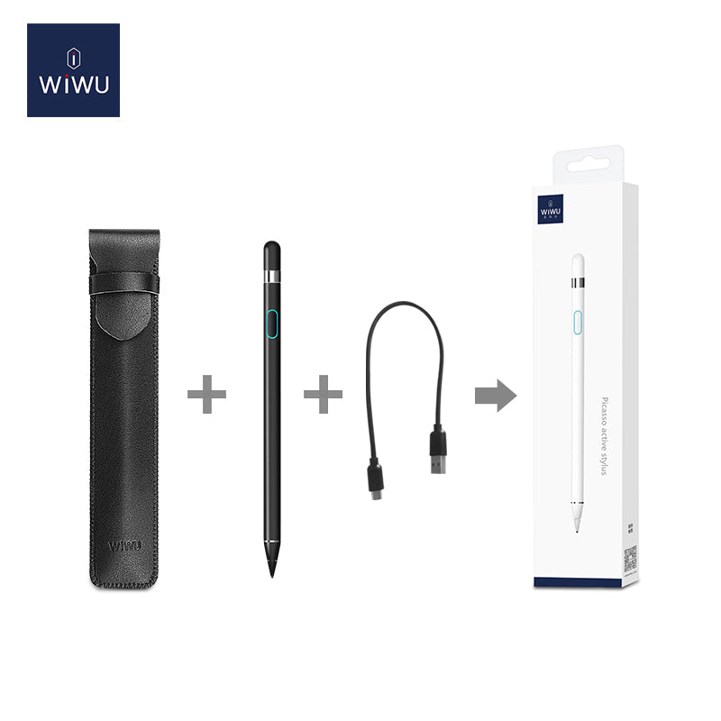 WiWU P339 Universal Active Drawing Pencil Capacitive Smart Touch Screen Stylus Pen for Android iPad