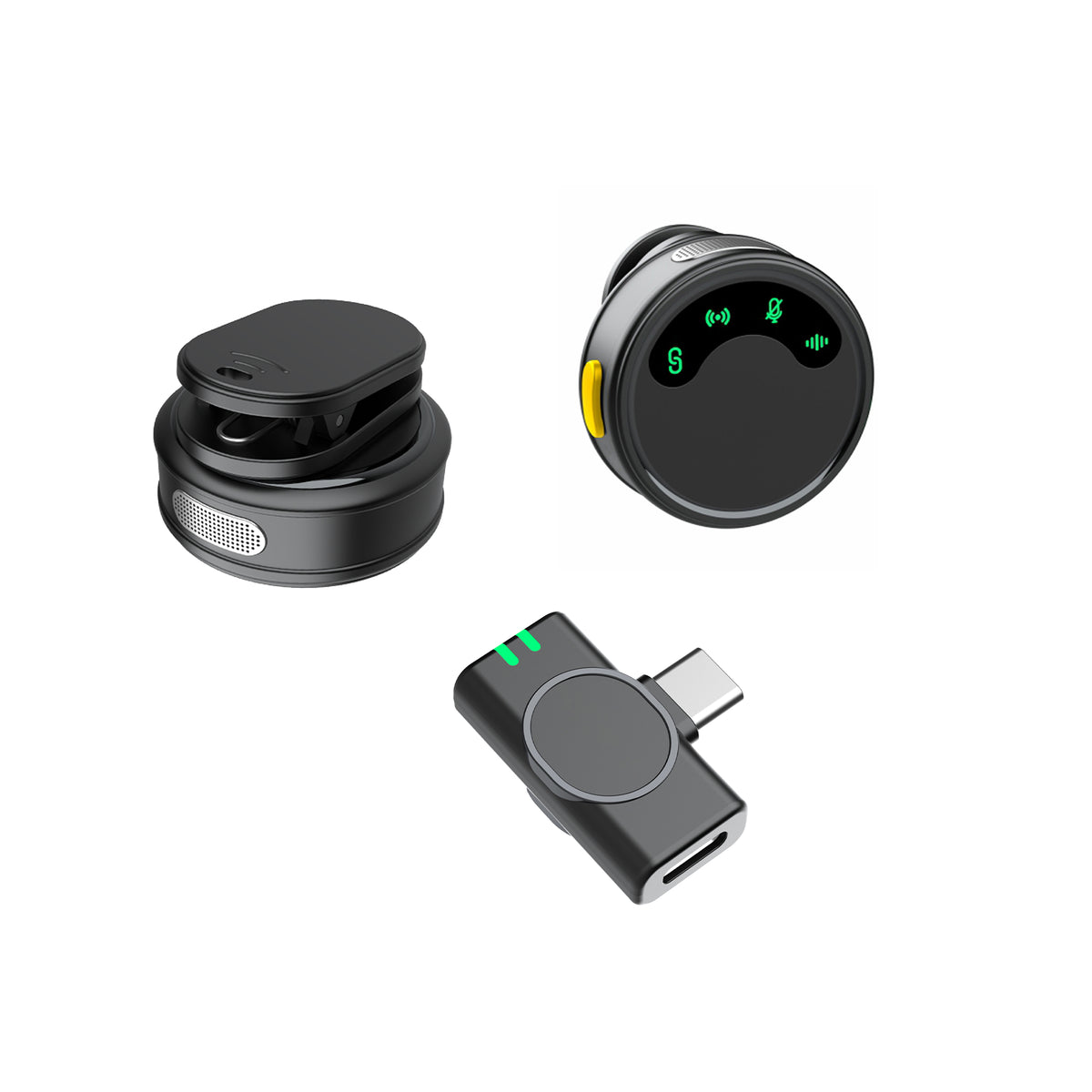 WiWU Wi-WM010 AI Noise-Canceling Magnetic Clip-on Wireless Microphone