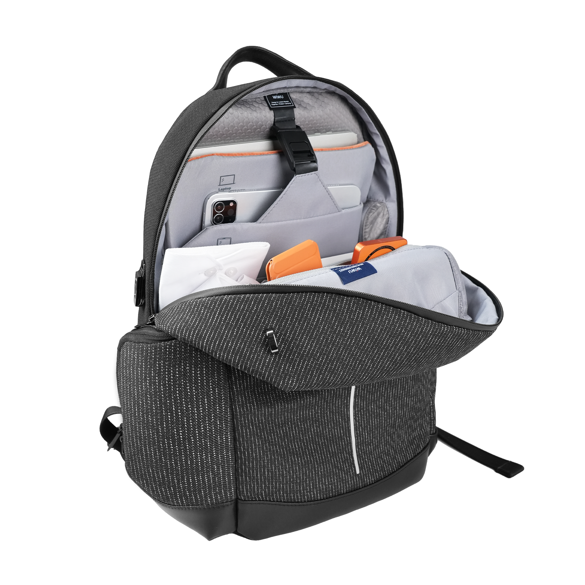 WiWU Anti-Theft Fingerprint Lock  Backpack