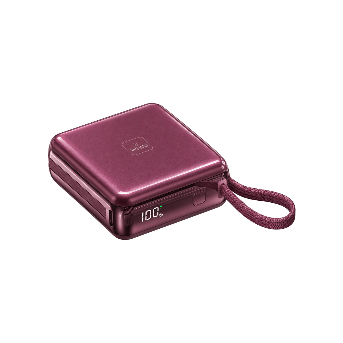 WiWU XF17 3-in-1 Magnetic Wireless Power Bank with Built-in Cable 10000mAh