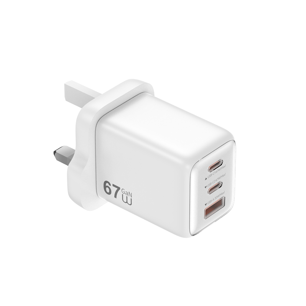 WiWU Cube 67W 2C+A GaN Fast Charger Wi-G026