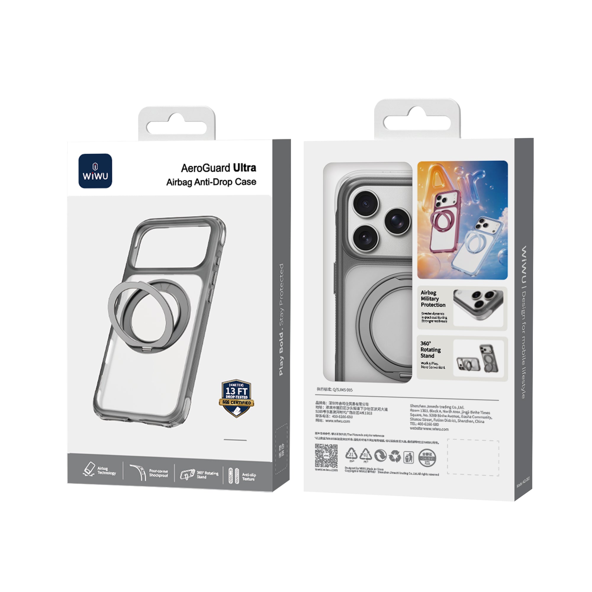 WiWU AG-203 AeroGuard Ultra Airbag Anti-Drop MagSafe Phone Case