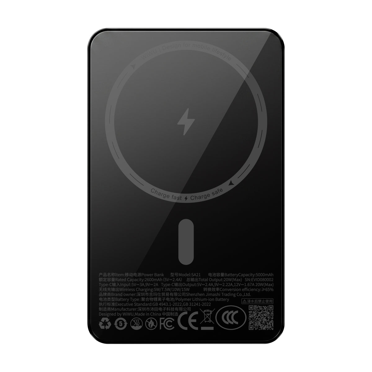 WiWU SA21 Mag Kada 5000mAh Magnetic Power Bank