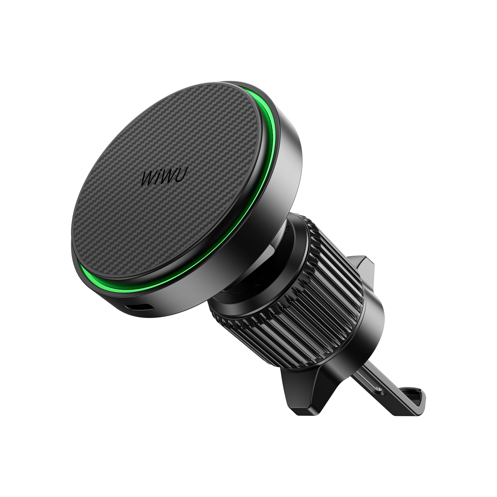 WiWU CH-325 15W Qi2.0 Magnetic Car Wireless Charger 360° Rotating Air‑Vent Mount Fast Charging