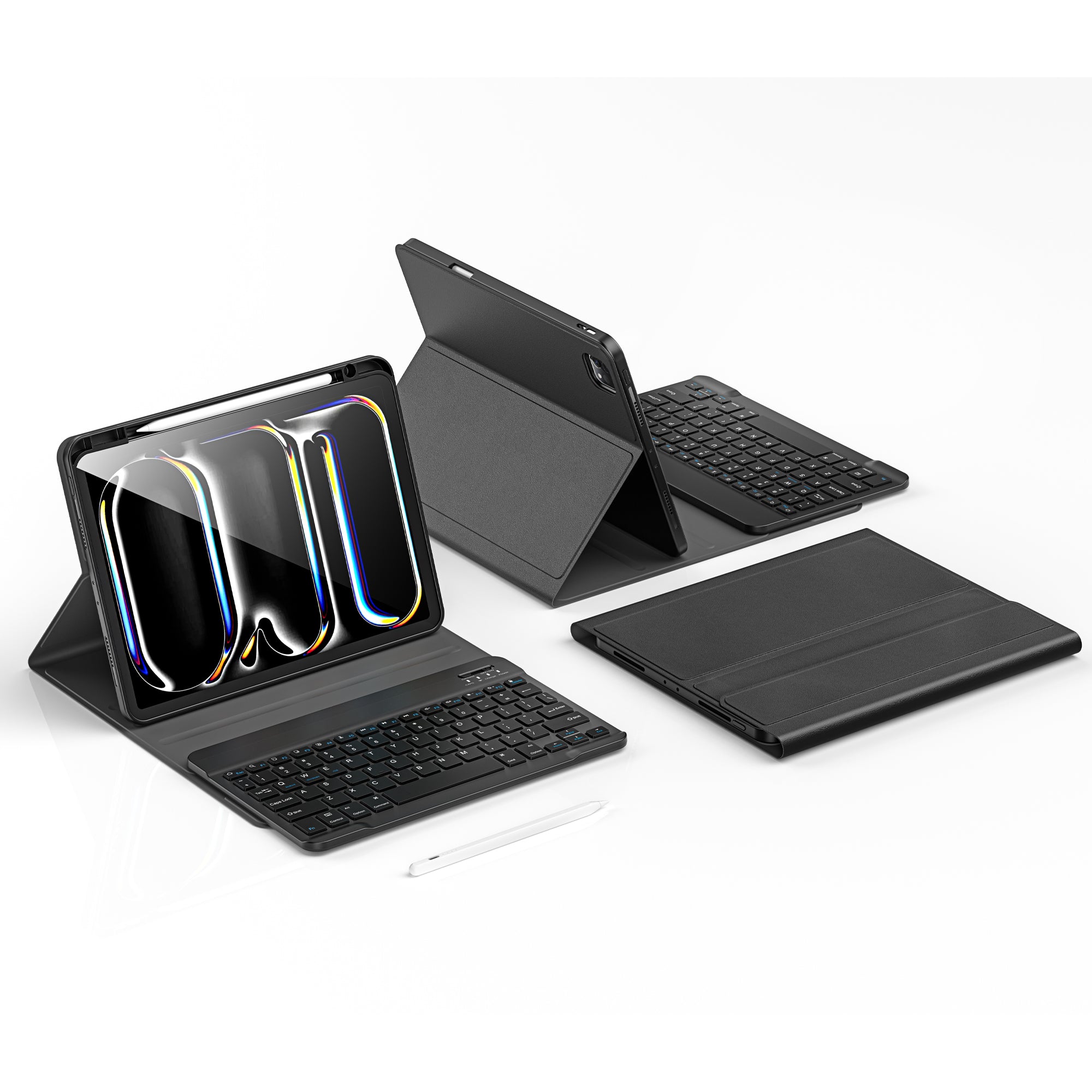 WiWU MK-006 3-in-1 iPad Keyboard Case with Stylus, Trackpad & Magnetic Cover