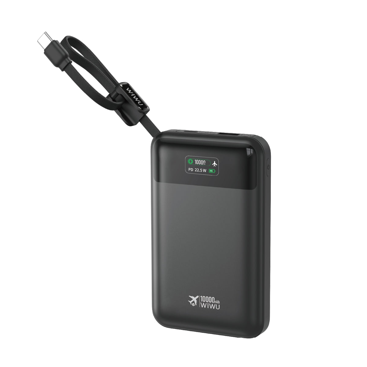 WiWU Wi-P001 10000mAh 22.5W Fast Charging Power Bank with LED Display