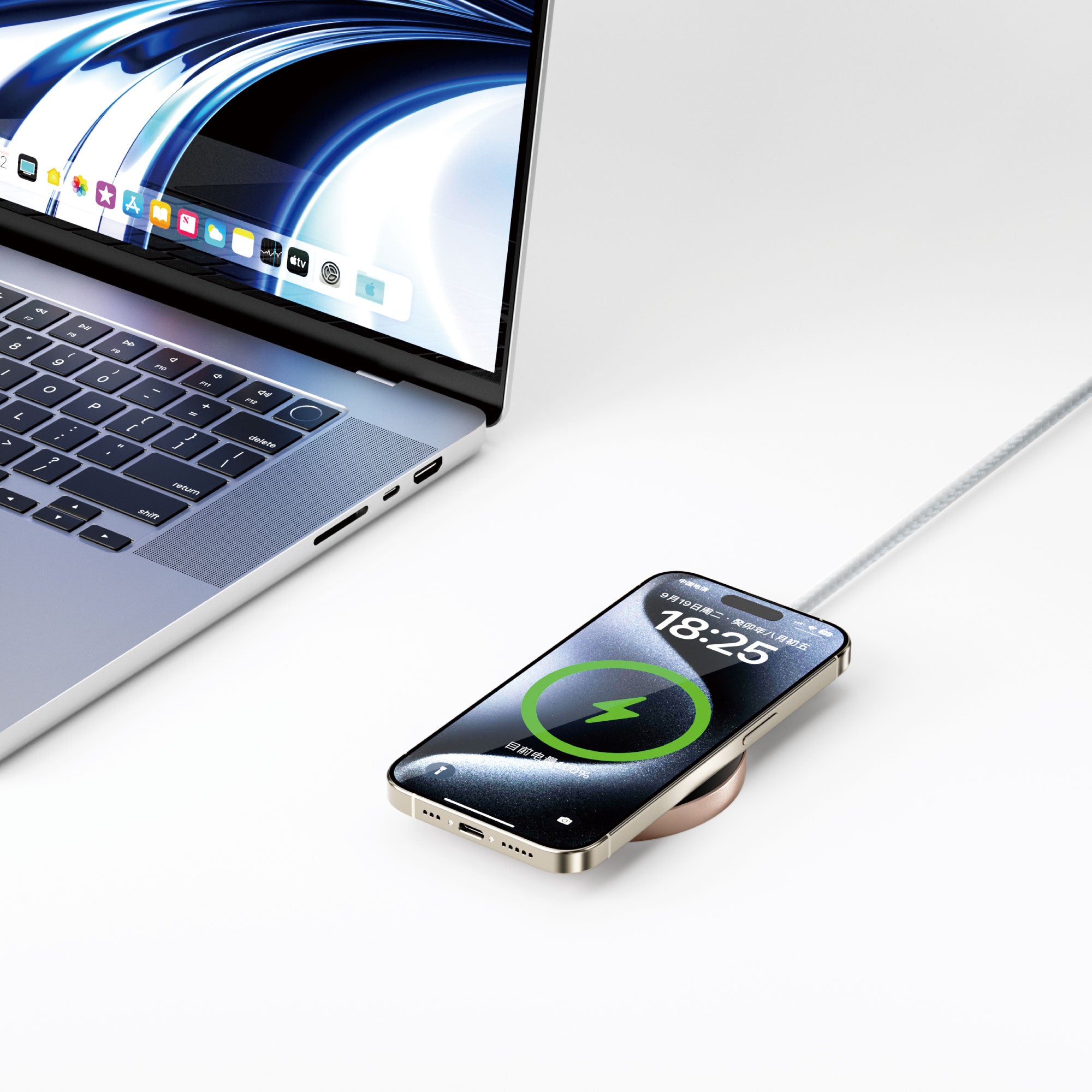 WiWU Qi2.0 Wireless Charger Wi-W029 Aluminum alloy magnetic 15W wireless charger for mobile phone