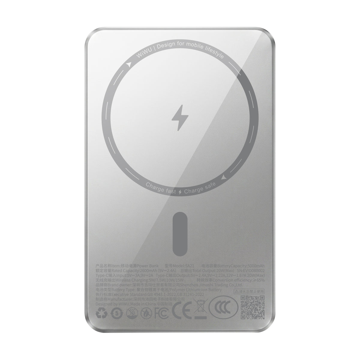 WiWU SA21 Mag Kada 5000mAh Magnetic Power Bank