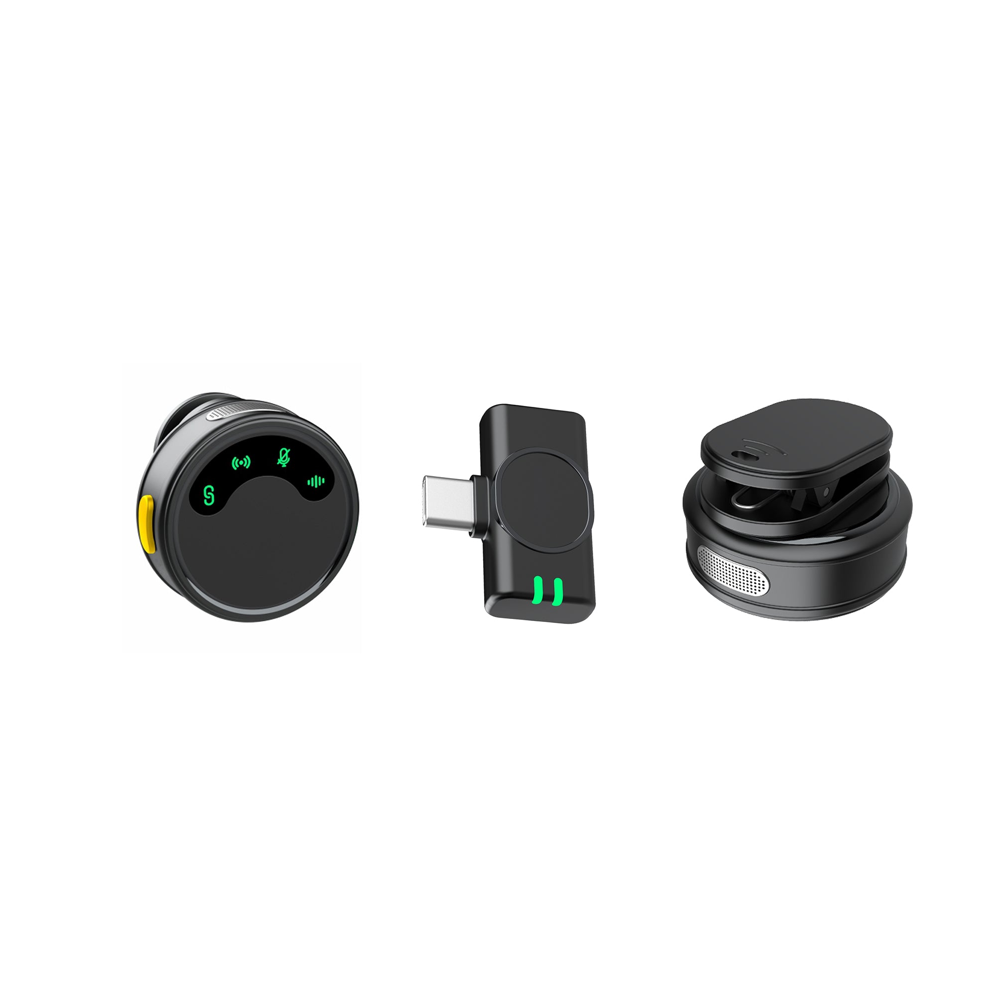 WiWU Wi-WM010 AI Noise-Canceling Magnetic Clip-on Wireless Microphone