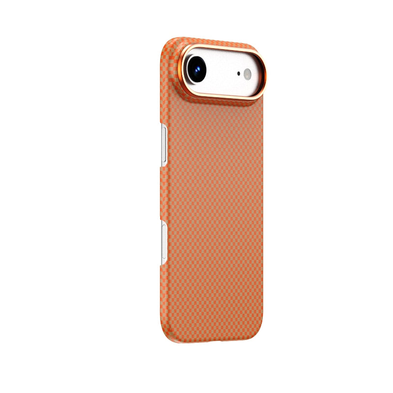 WiWU DCC-208 ARAMID ARMOR Magnetic Case 600D Aramid Fiber Slim Protective Kickstand Cover Anti-Fingerprint for IP17 Series Black Gold Red