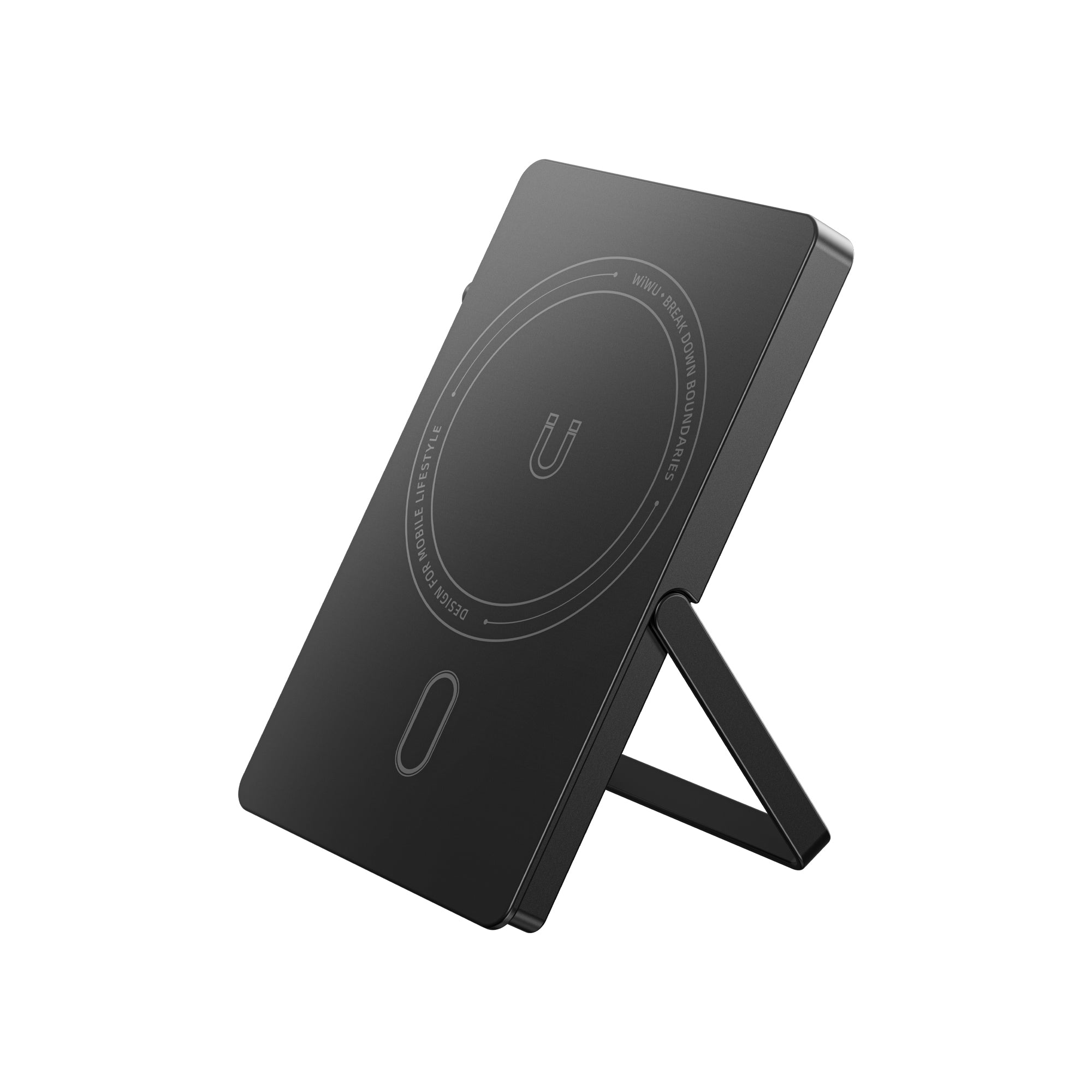 WiWU Leather Magsafe Metal Stand Card Holder MW-010