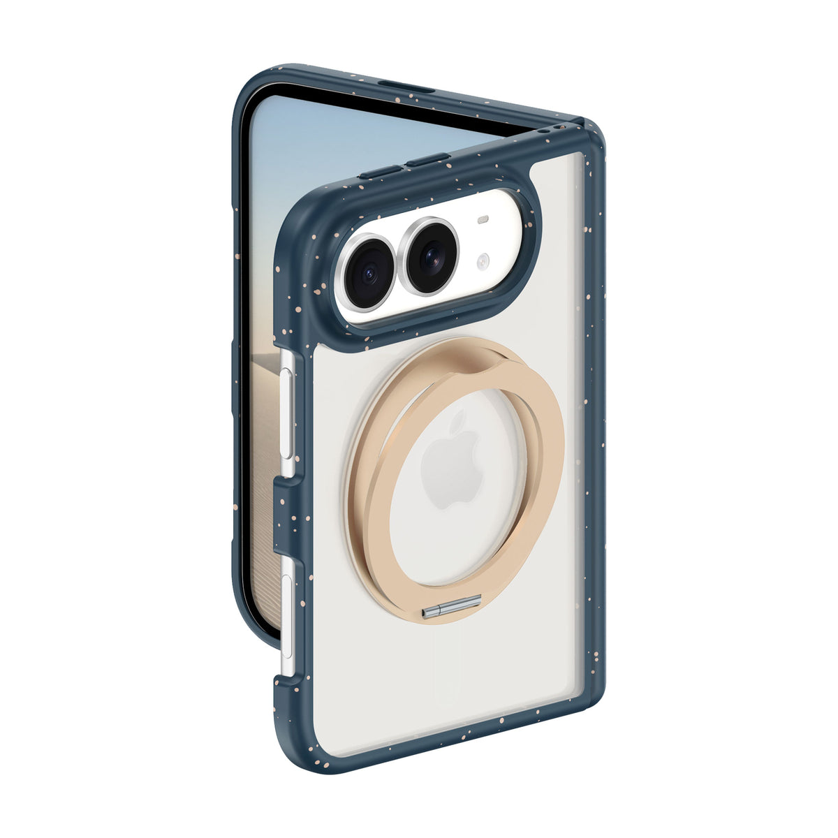 WiWU AA-203 AeroArmor Ultra Matte Anti-Dirt Magnetic Case with 360° Rotating Stand for iP Duo