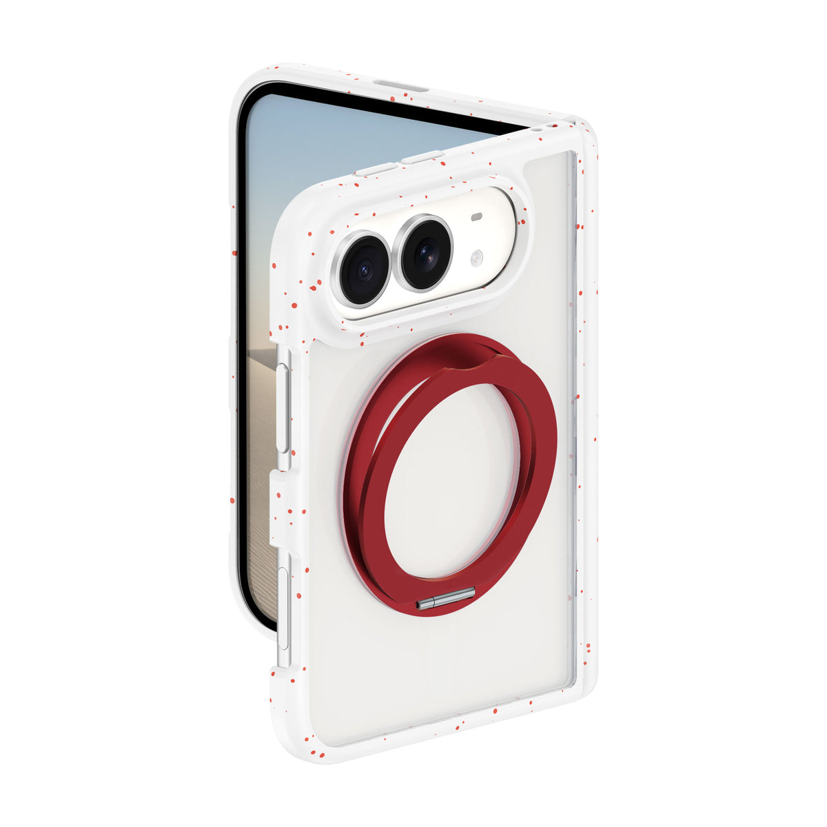 WiWU AA-203 AeroArmor Ultra Matte Anti-Dirt Magnetic Case with 360° Rotating Stand for iP Duo