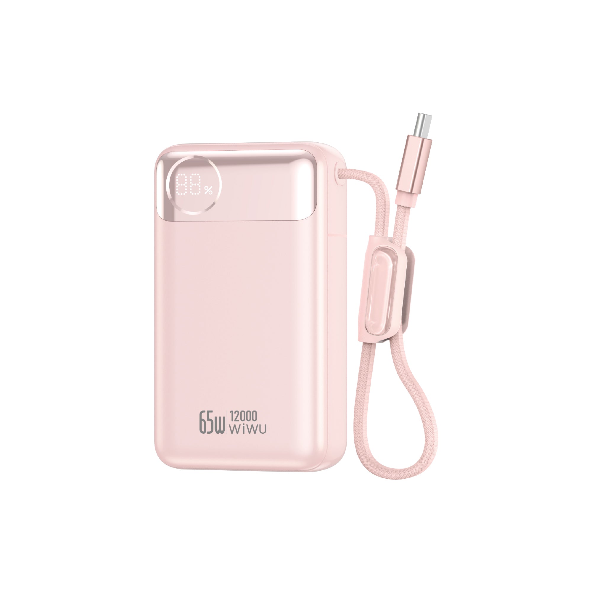 WiWU Power Plus 65W Built-in Cable Power Bank T132