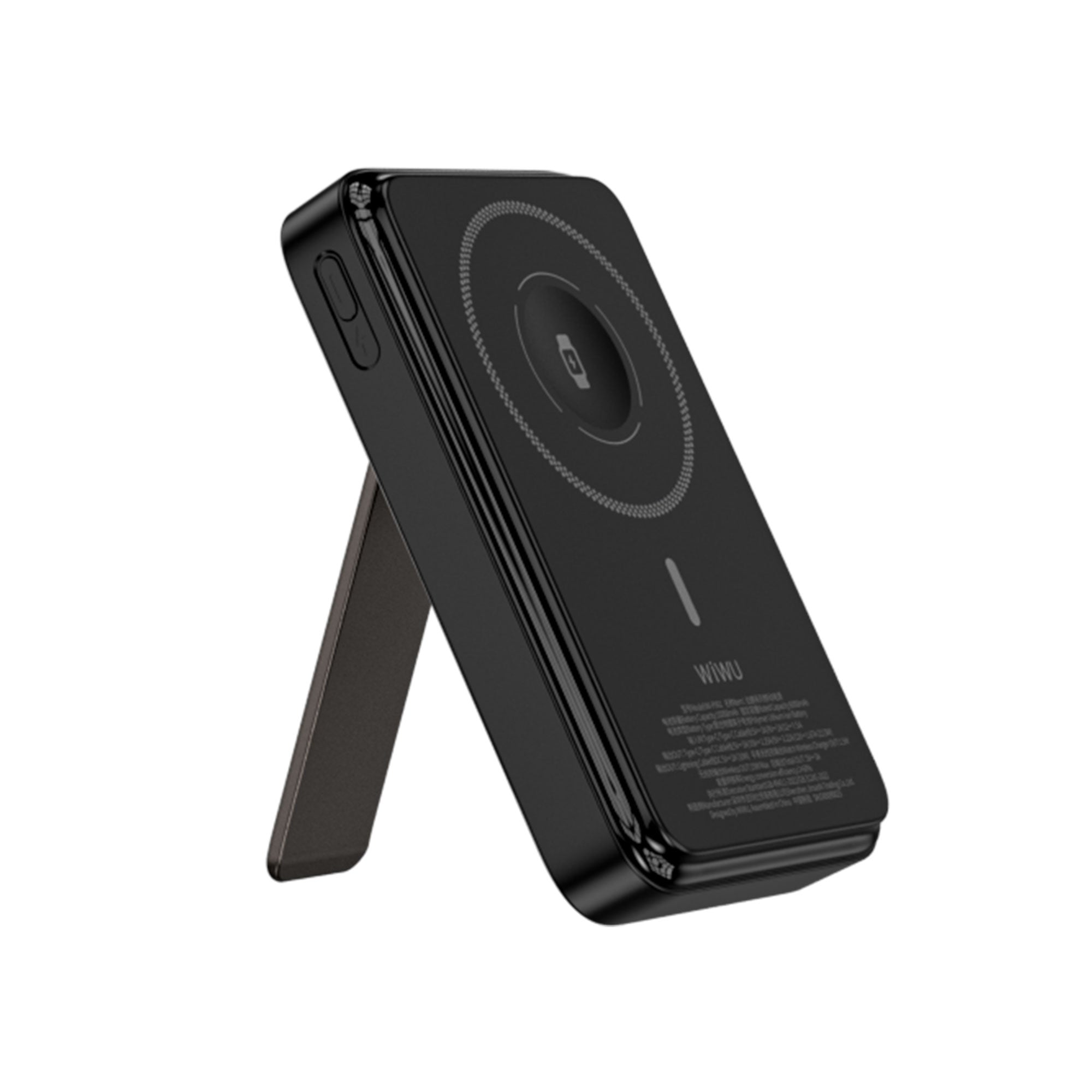 WiWU Wi-P061 10000mAh Power Bank Built in C L Cables PD 20W 225W Fast Charging 15W Wireless Phone Stand LED Display for iPhone Android Watch Earbuds