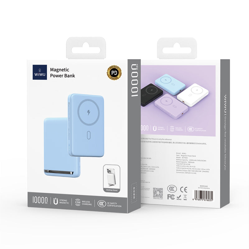 WiWU Wi-P043 PD20W Magnetic Power Bank with Stand