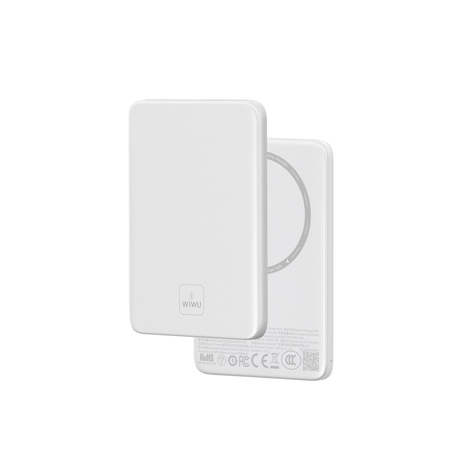 WiWU Wi-P085 5000mAh Magnetic Wireless Power Bank with 15W Fast Charging