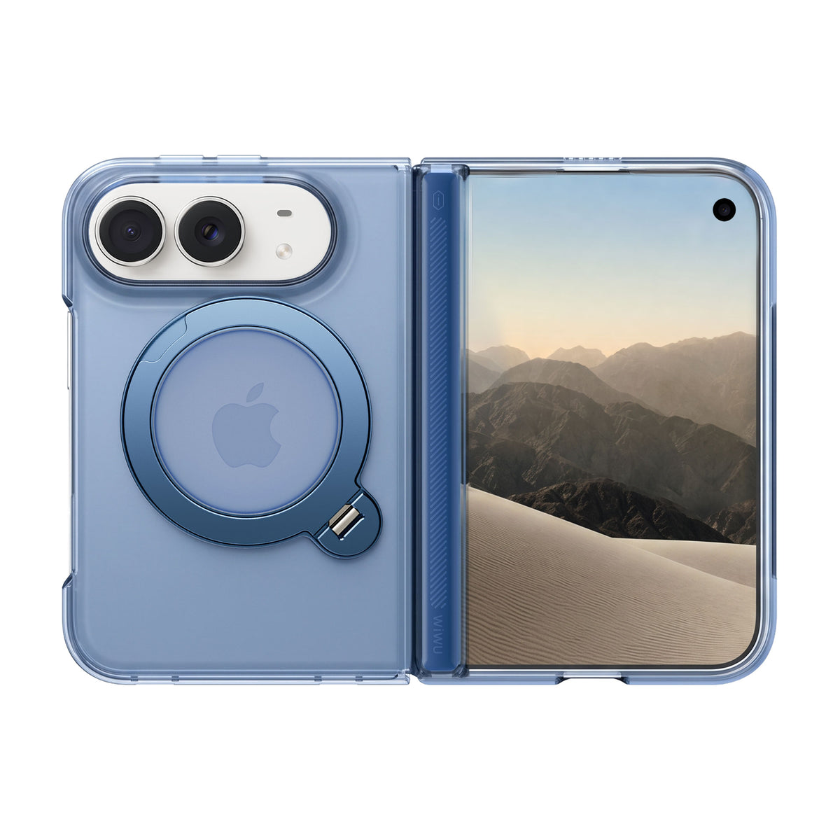 WiWU DS-203 DiamondShield Ultra Anti-Yellowing Magnetic Case with Adjustable Stand for iP Duo