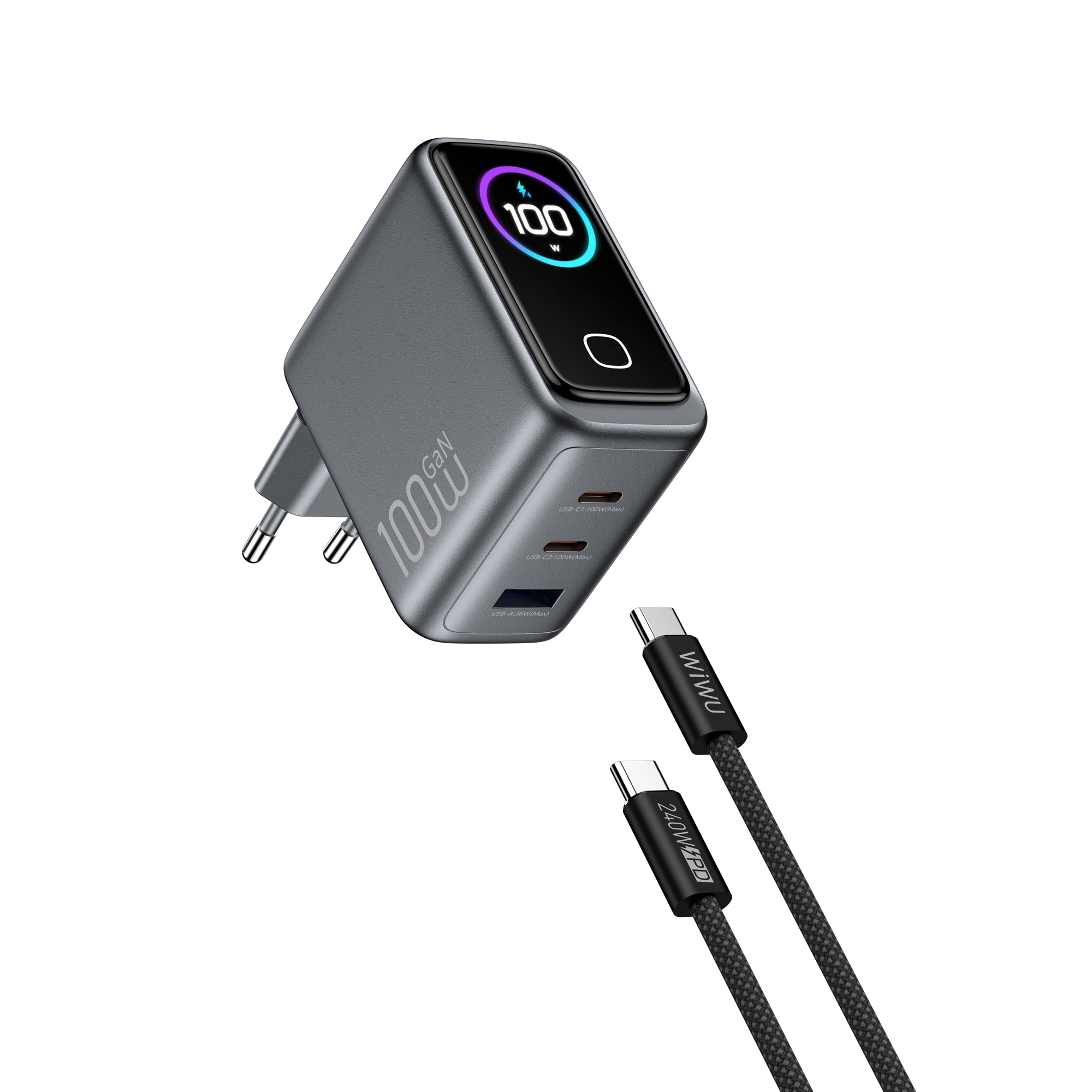 WiWU Voyager 100W PD/QC GaN Charger Combo CHG300