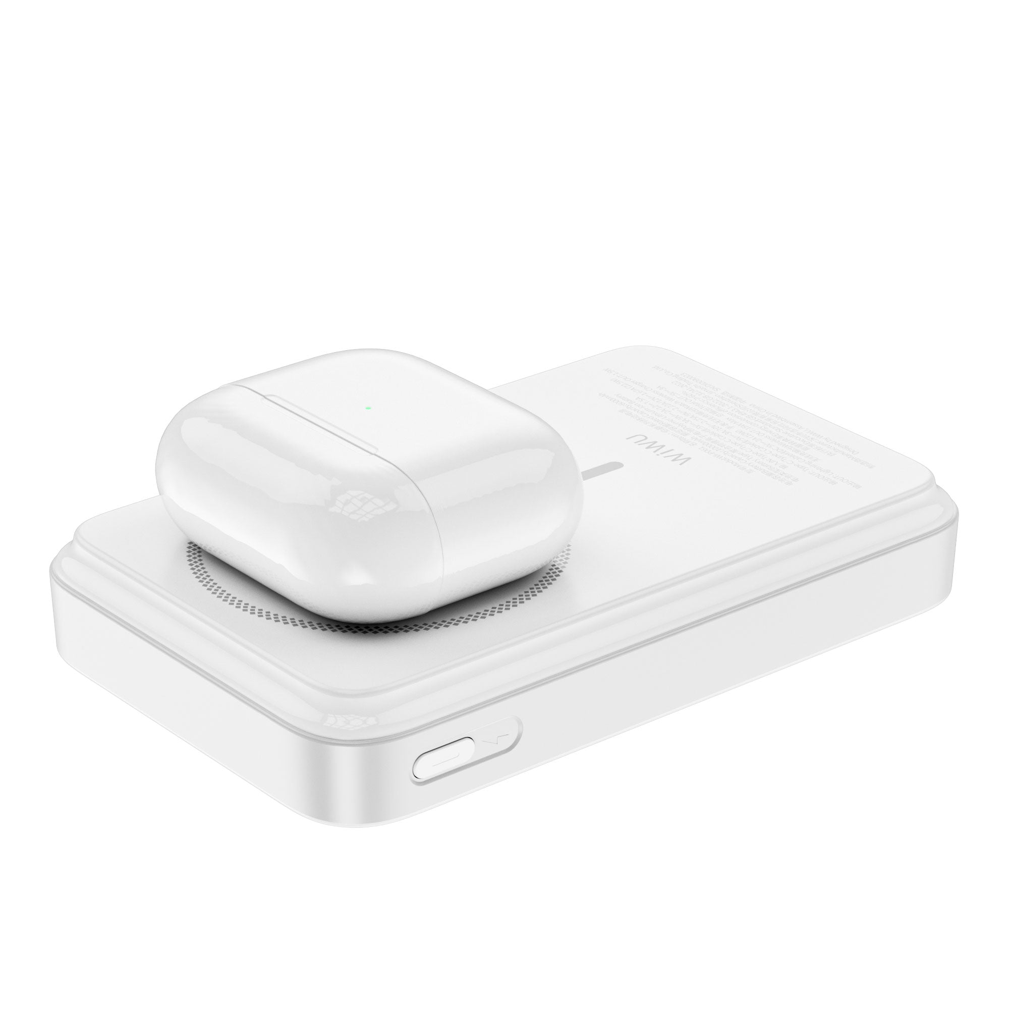 WiWU Wi-P061 10000mAh Power Bank Built in C L Cables PD 20W 225W Fast Charging 15W Wireless Phone Stand LED Display for iPhone Android Watch Earbuds