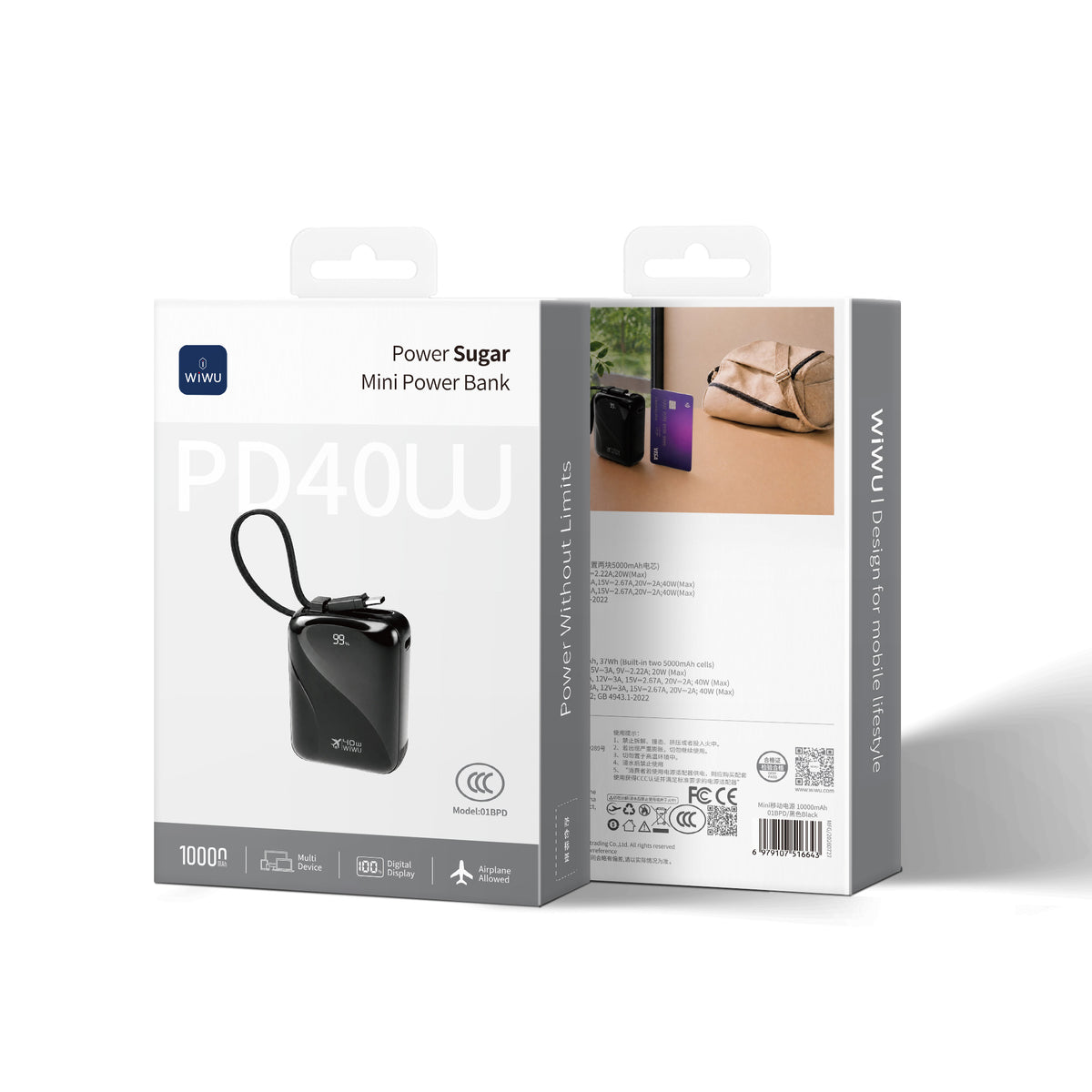 WiWU 01BPD 40W Mini Power Bank