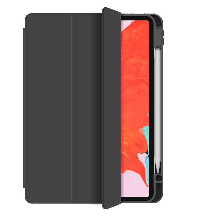 WiWU Multi-color Skin Feeling Shockproof Protective Case with Pencil Holder for iPad 10.2 & 10.5 & 10.9 & 12.9 inch